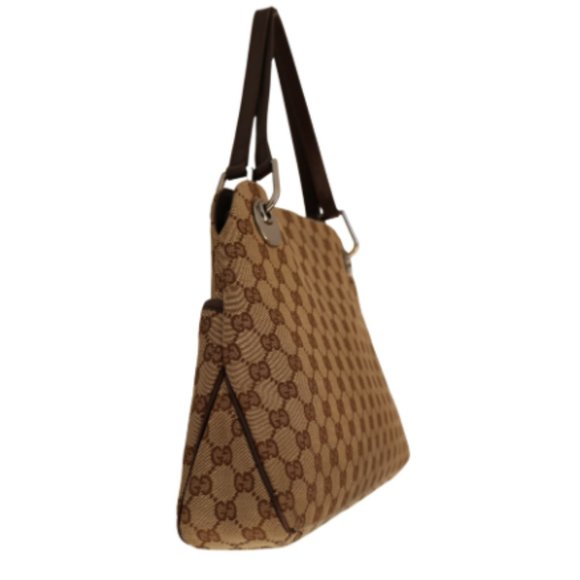 Gucci GG Monogram Canvas Shoulder Bag- Brown - Picture 3 of 10